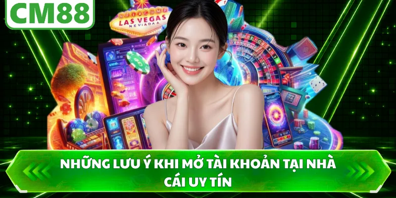 Những lưu ý khi mở tài khoản tại nhà cái uy tín
